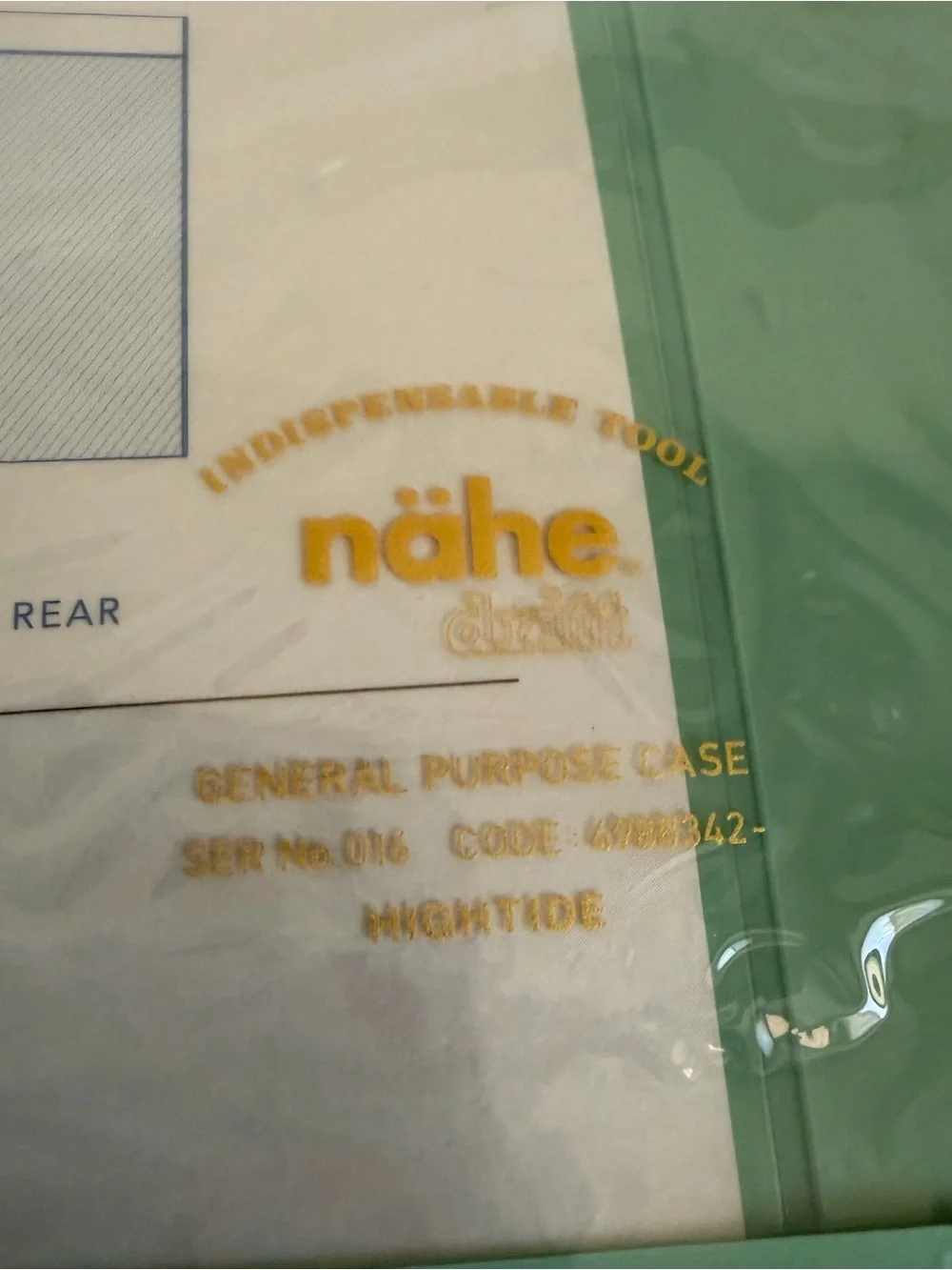 Nähe Teal and Grey A4 General Purpose Case